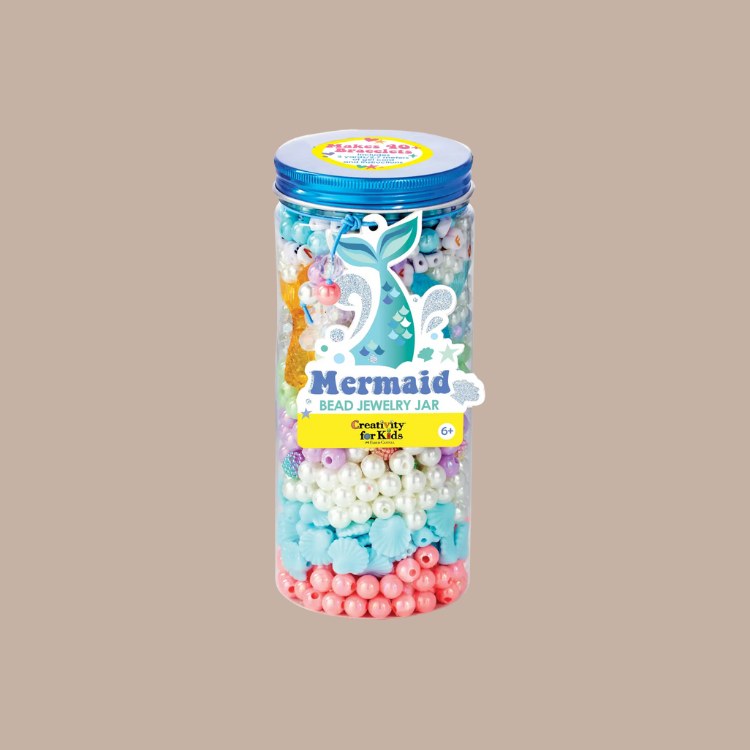 Bead Jewelry Jars - KIDS ACTIVITY SET-Box Builder Item-Faber-Castell-Mermaid-KINSHIP GIFT