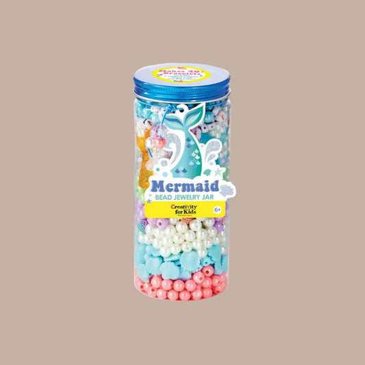 Bead Jewelry Jars - KIDS ACTIVITY SET-Box Builder Item-Faber-Castell-Mermaid-KINSHIP GIFT