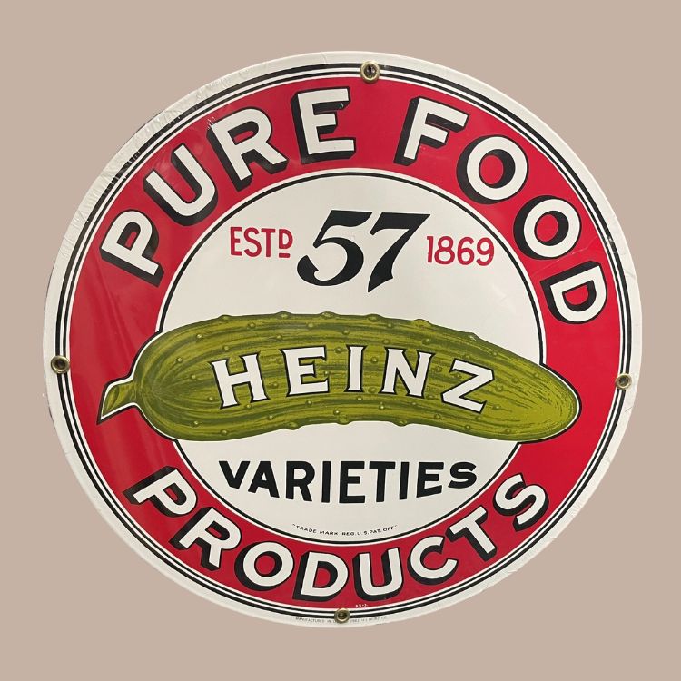 HEINZ Pure Foods Tin Sign