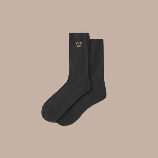 Steel City Logo Socks-Box Builder Item-Steel City-KINSHIP GIFT