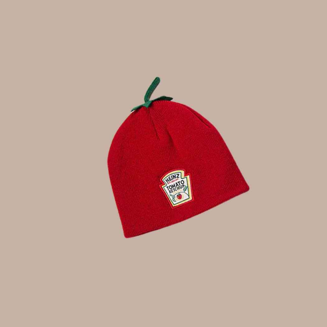 Infant Sized Heinz Tomato Ketchup Baby Beanie