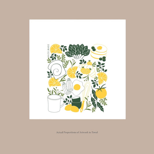Breakfast Diner Tea Towel - KINSHIP GIFT