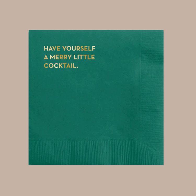 'Have Yourself a Merry Little Cocktail' Napkins
