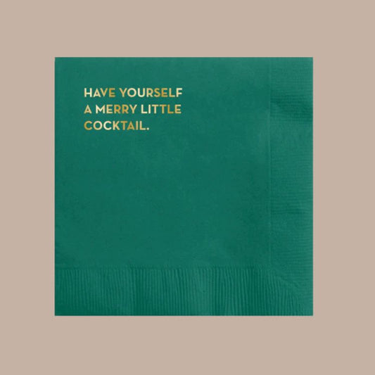 'Have Yourself a Merry Little Cocktail' Napkins