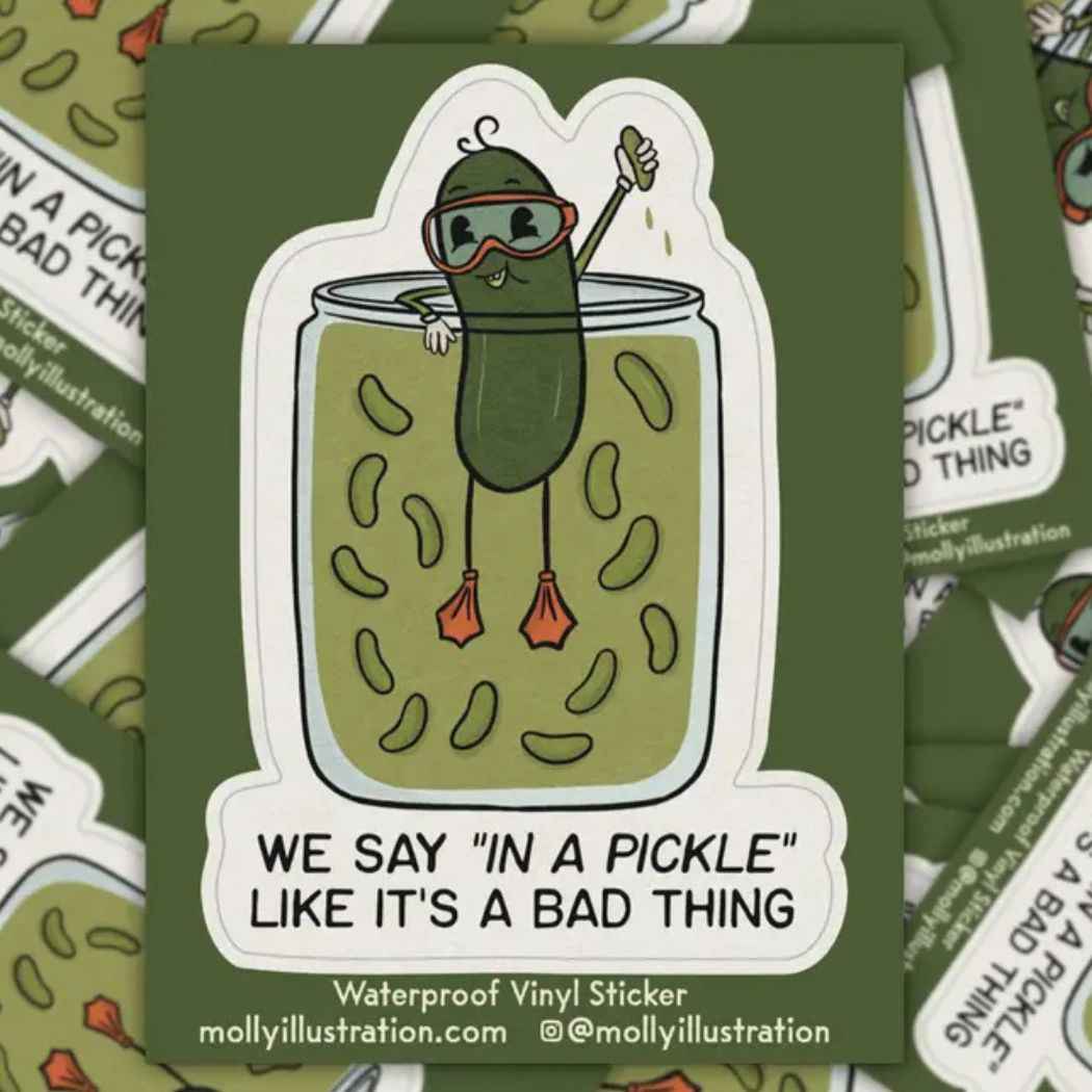 Pickle Sticker - Molly Illustration