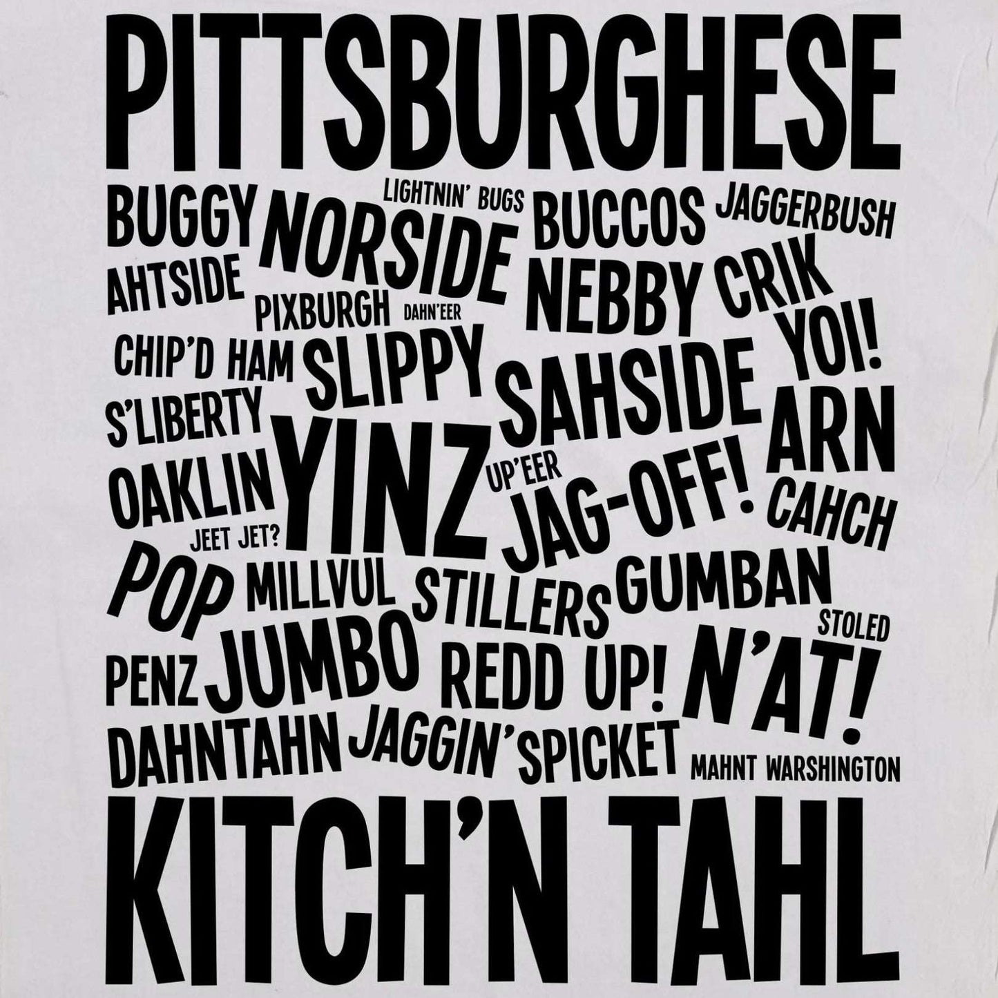 Pittsburghese Tea Towel - Embrace the Charm of Pittsburgh in Your Kitchen-Tea Towel-Commonwealth Press-KINSHIP GIFT