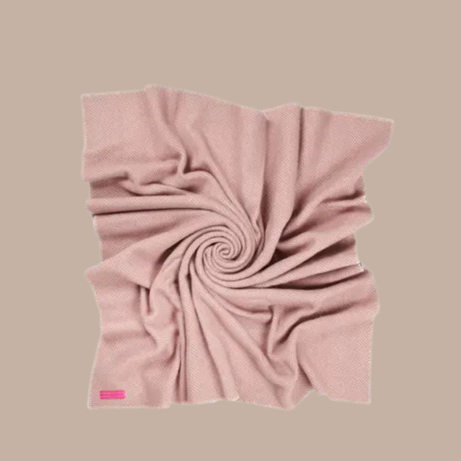 Prince of Scots Wool Blanket - Luxurious Warmth and Timeless Elegance-Blanket-Prince of Scots-Pink Southampton Home Washable Wool Throw-KINSHIP GIFT