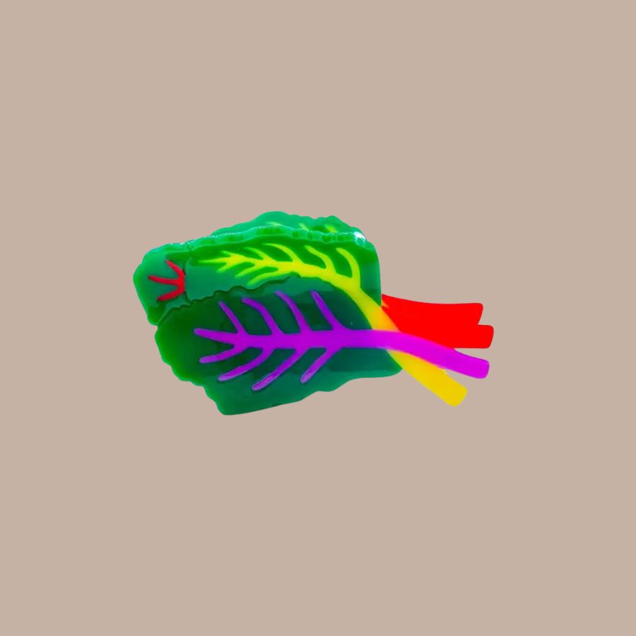 Rainbow Chard Hair Claw Clip