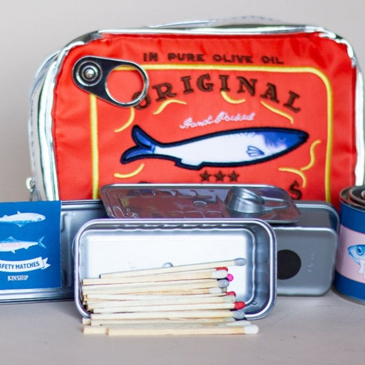 Sardine Tin Makeup Bag