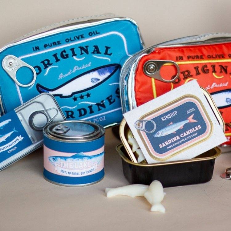 Sardine Tin Makeup Bag