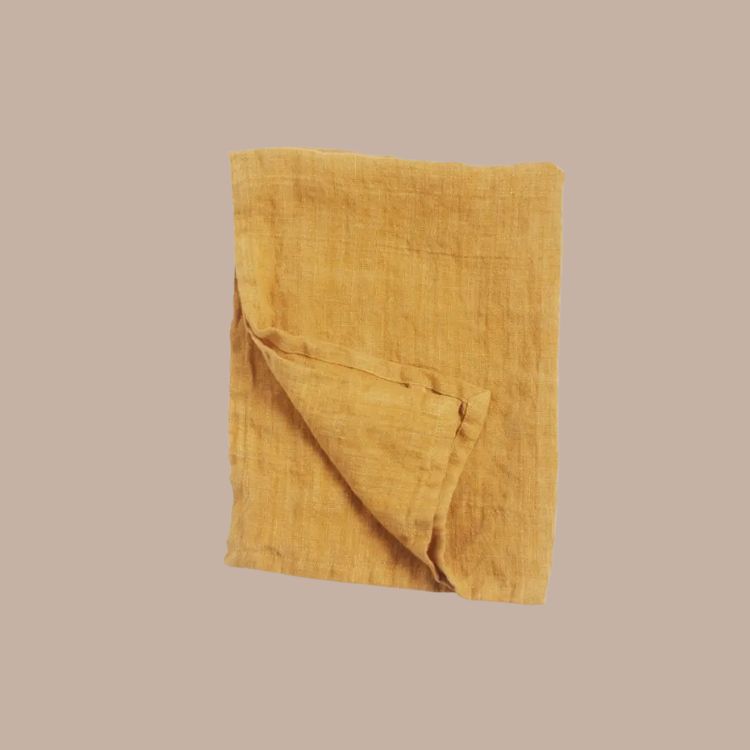 Stone Washed Linen Tea Towel