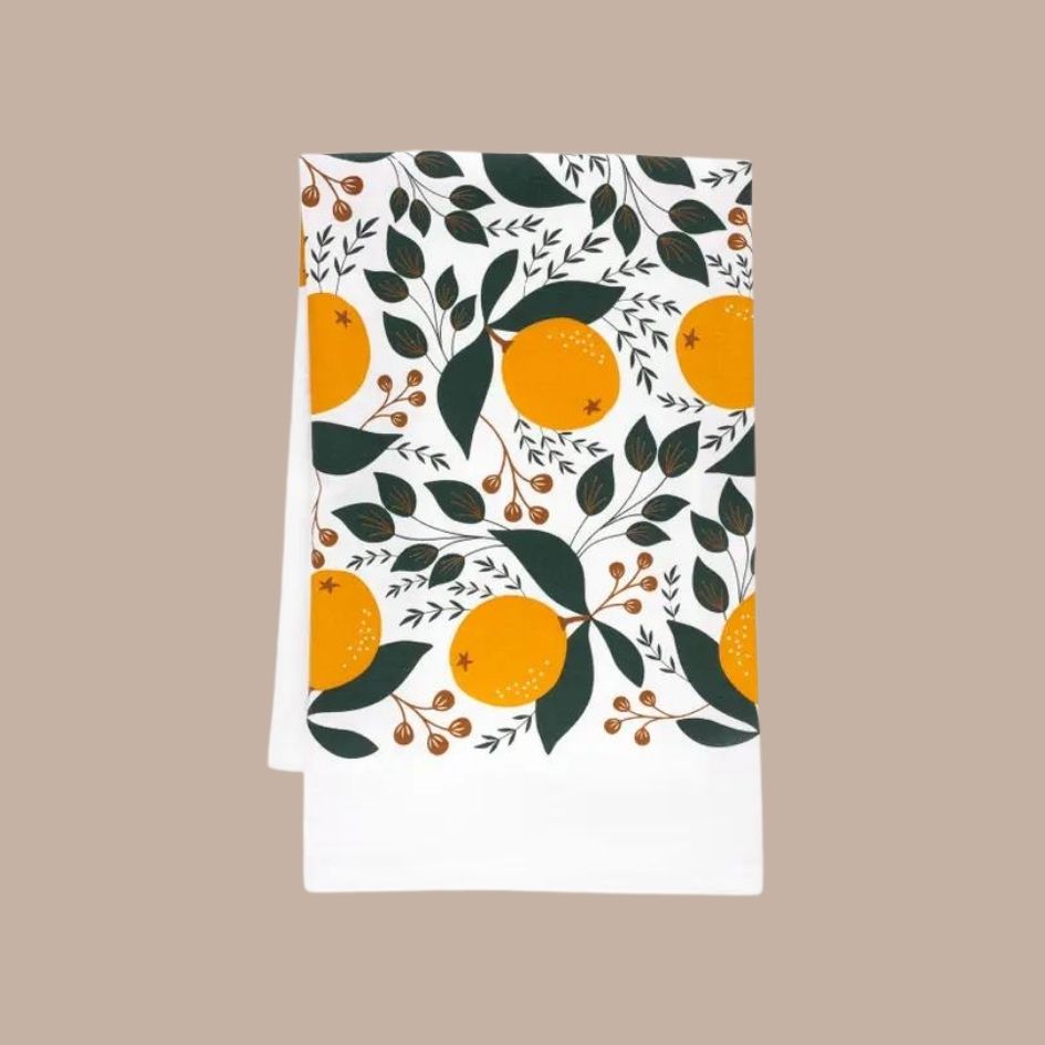 Winter Citrus Tea Towel