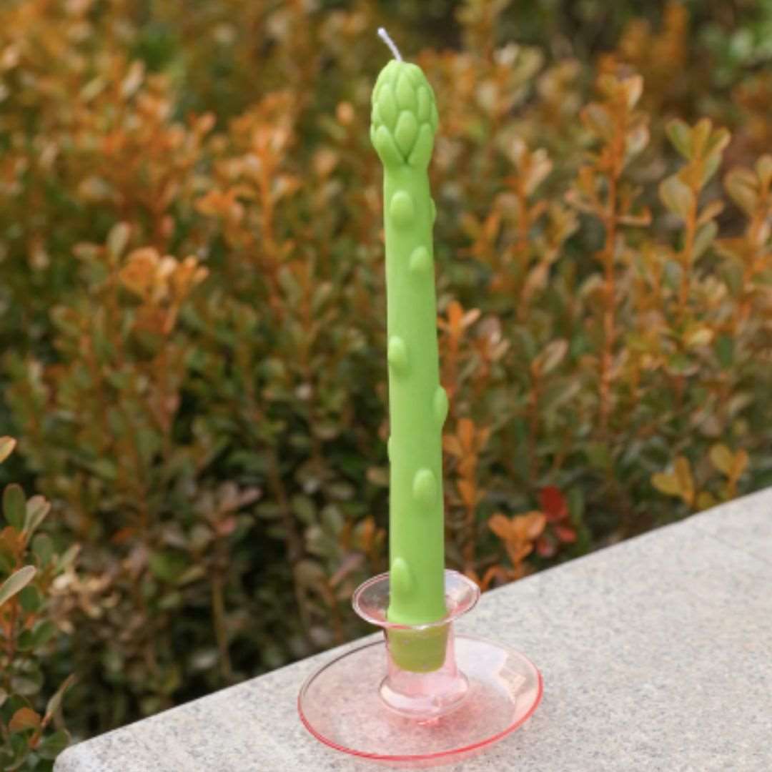Asparagus Taper Candles (Set of 2)
