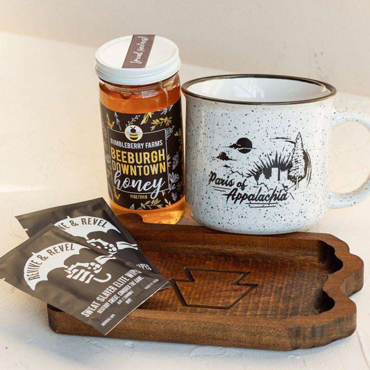 Beeburgh Downtown Honey-Box Builder Item-Bumbleberry Farms-bumbleberry farms, coffee/tea, housewarming, LDT:GW:RESTRICT, Pittsburgh Kinship, Sympathy, Warm & Cozy, Wellness-