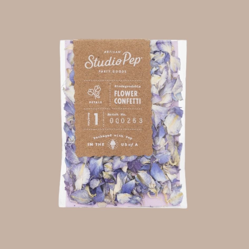 Blue Flower Petal Confetti