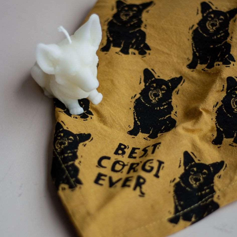 Corgi Candle