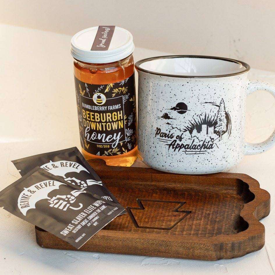 Hardwood Pennsylvania State Key tray (Dark Walnut)