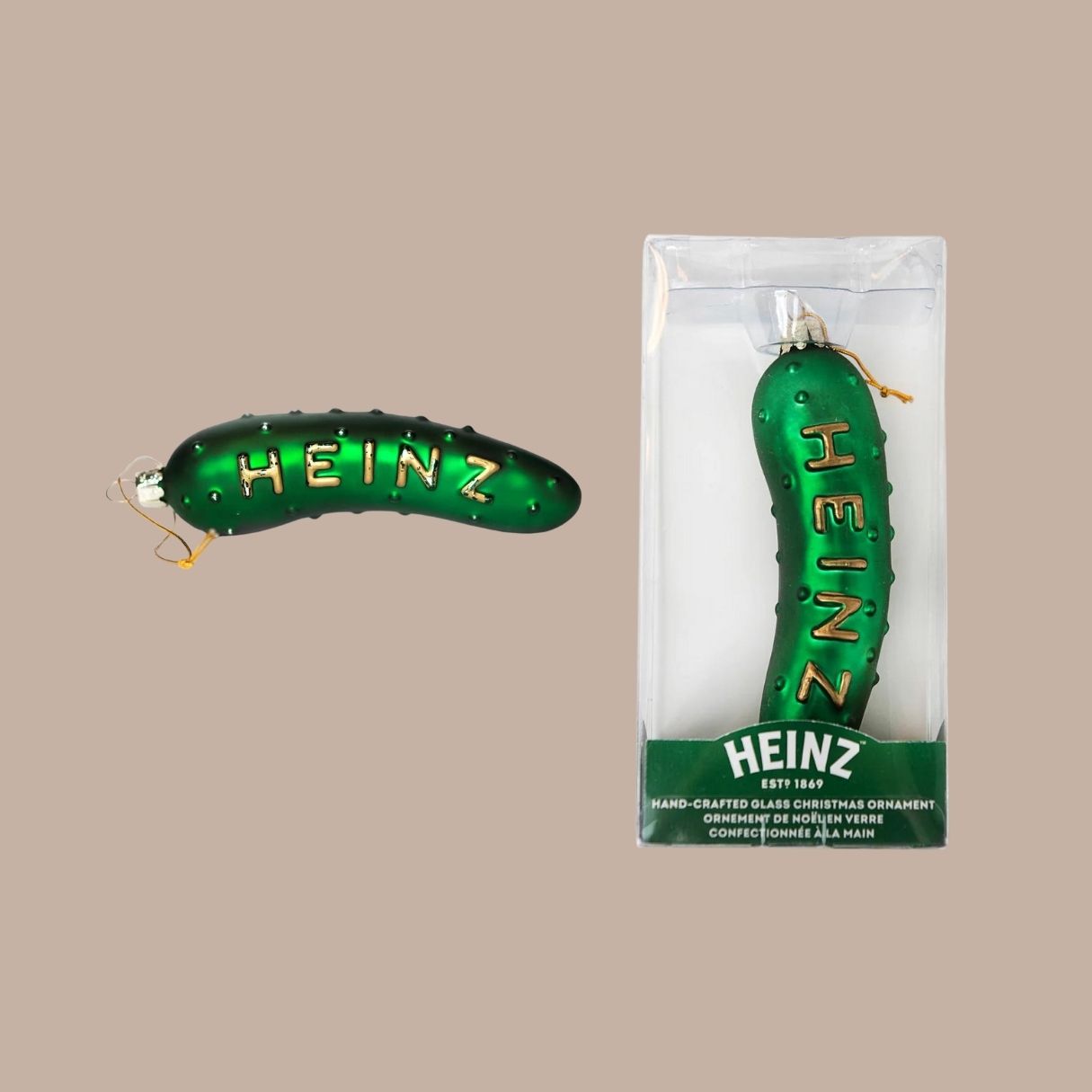Heinz Pickle Glass Ornament