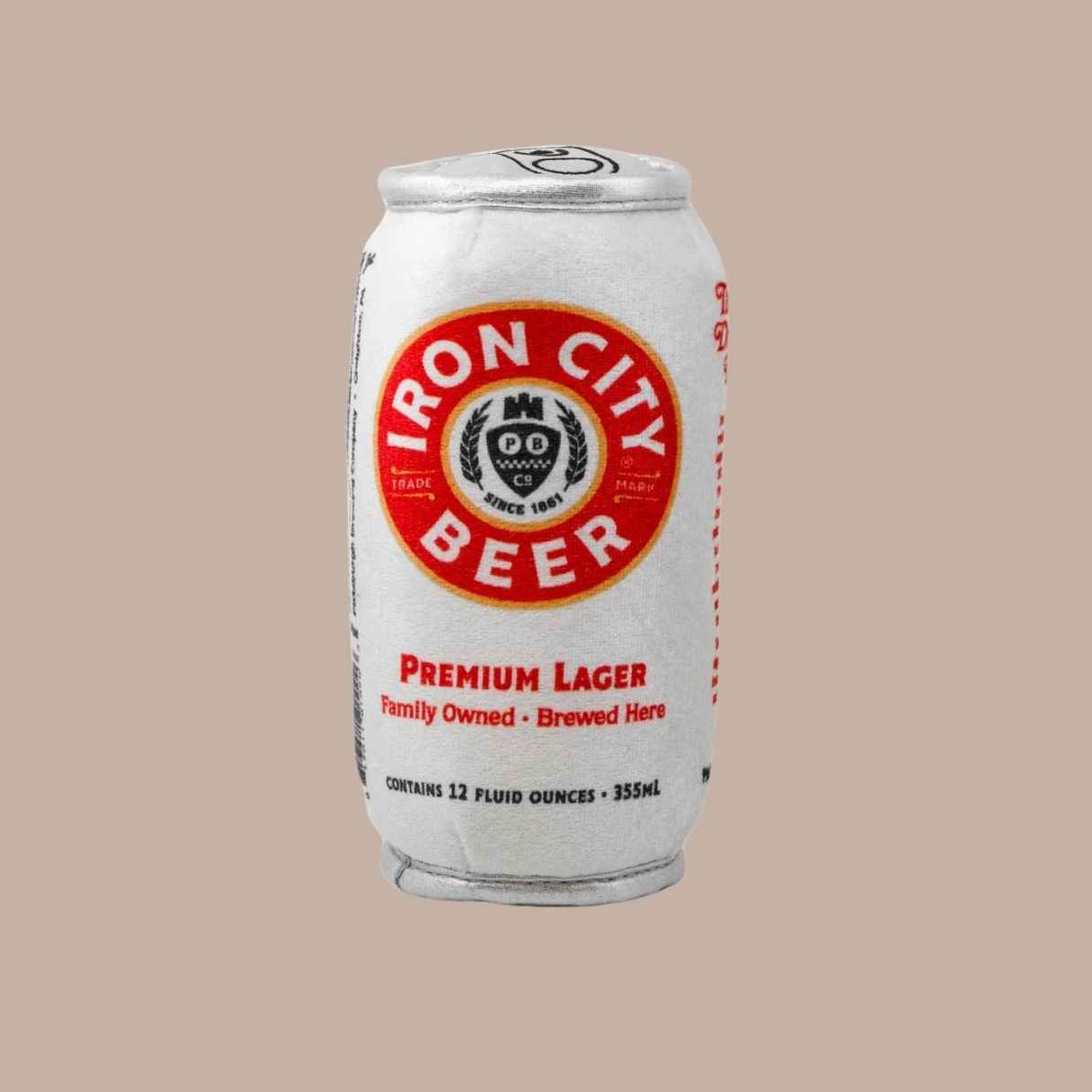 Iron City Beer Can Dog Toy