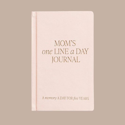 Mom's One Line A Day Leather Journal