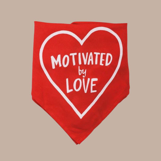 Motivated by Love/Cuddle Buddy Pet Bandana (Reversible)