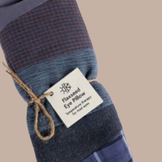 Patchwork Cotton Eye Pillow (With Flax)