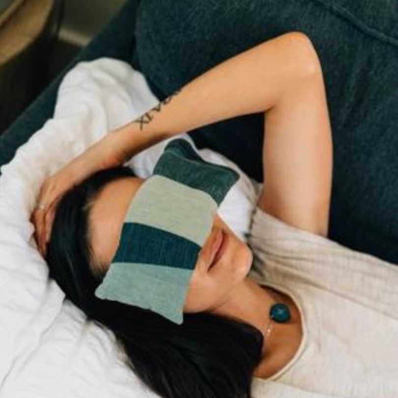 Patchwork Cotton Eye Pillow (With Flax)