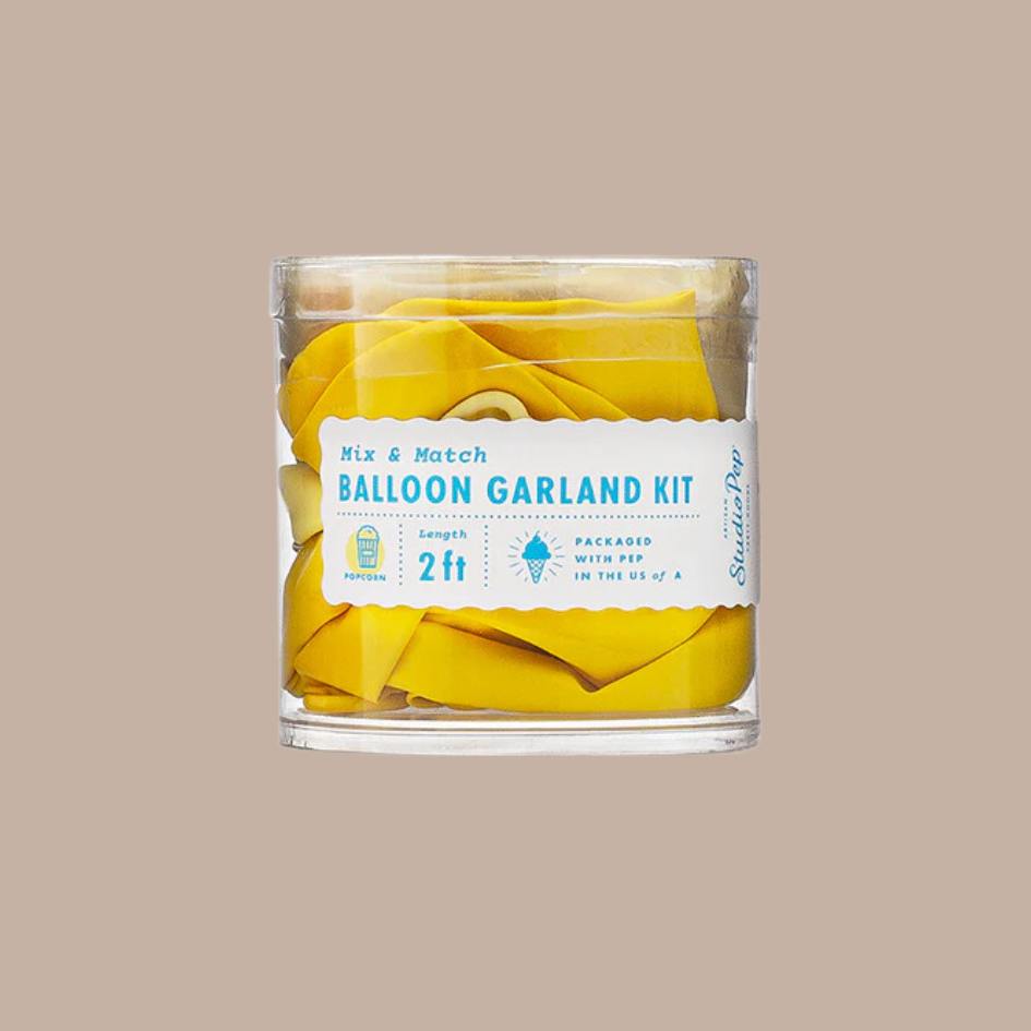 Popcorn Yello Mini Balloon Garland Kit