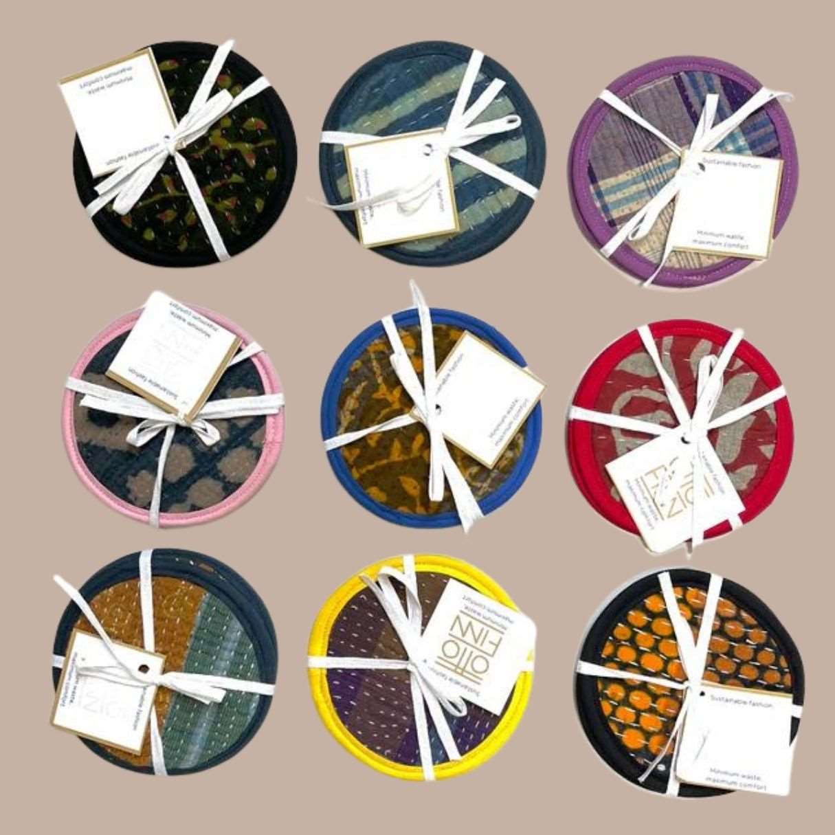 Recycled Fabric Coasters