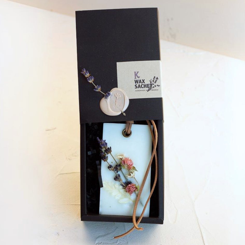 Scented Wax Sachet (Lilac & Lavender)-Box Builder Item-KINSHIP-Bride, bridesmaid, housewarming, kinship gift, LDT:GW:RESTRICT, Men, Sympathy, wedding-