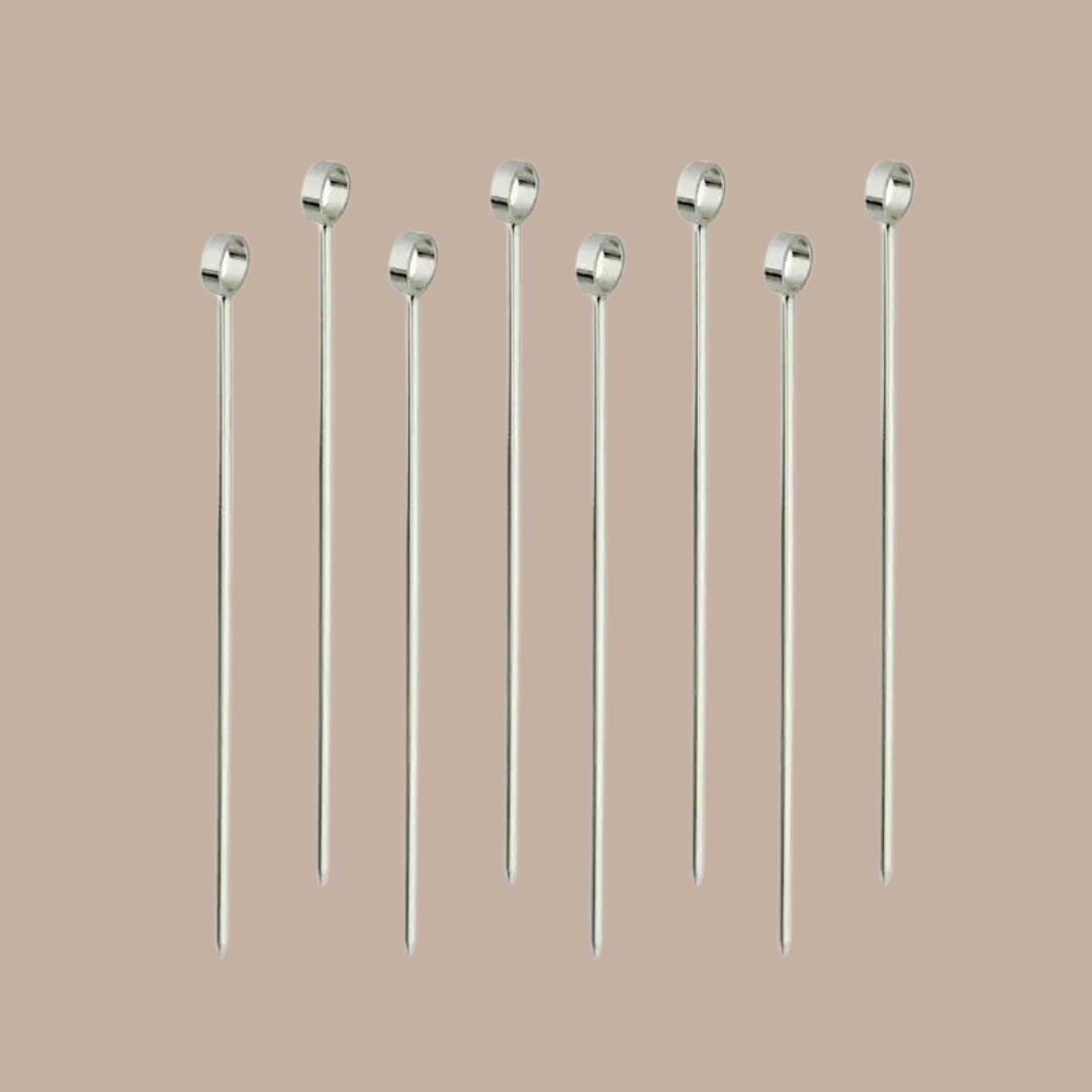 Silver Cocktail Picks (8-Pack)-Box Builder Item-Prince of Scots-Drinks/Cocktails, housewarming, LDT:GW:RESTRICT, Men, Prince of Scots-