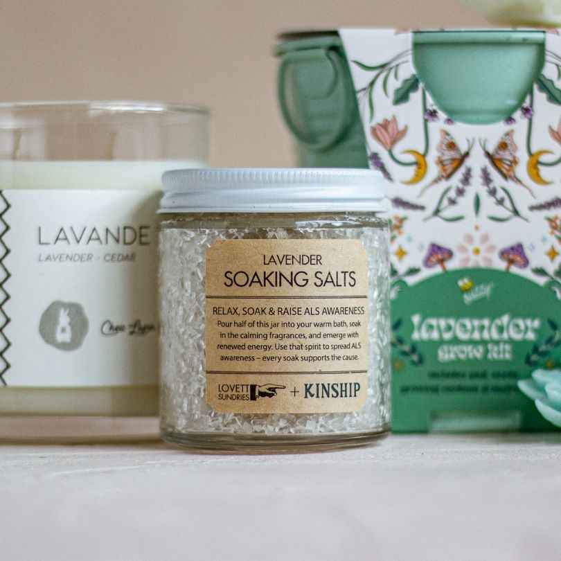 Small Jar of Lavender Soaking Salts (Proceeds Donated to ALS Association)