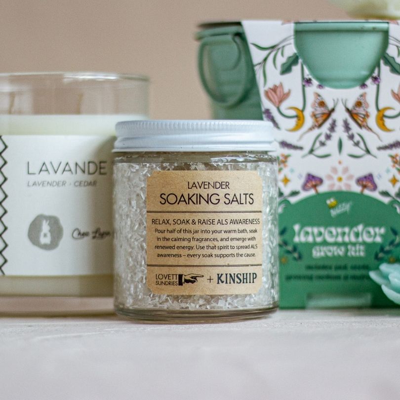 Small Jar of Lavender Soaking Salts (Proceeds Donated to ALS Association)