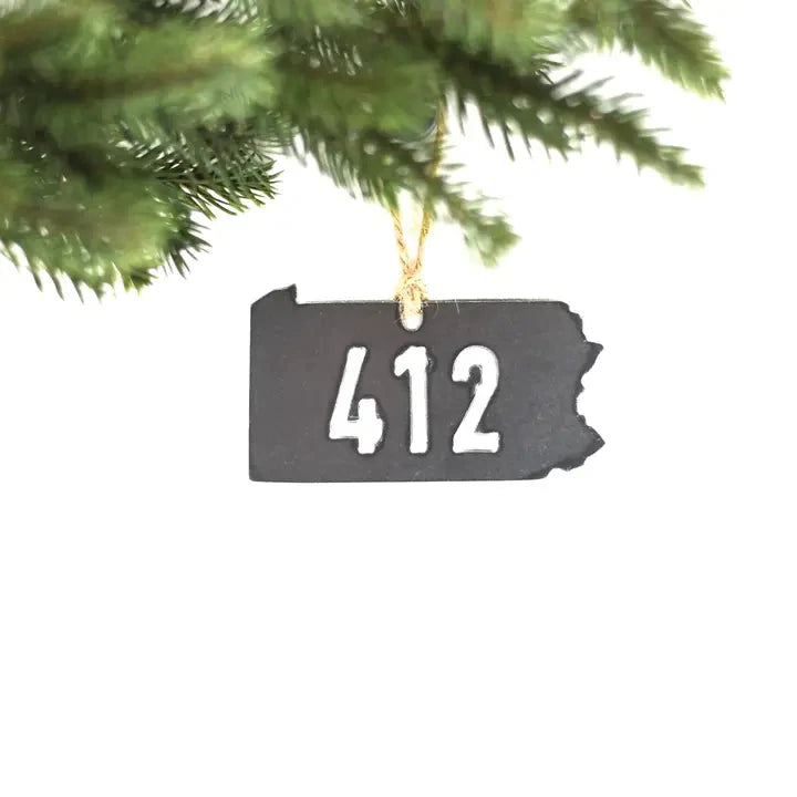 Steel 412 State Ornament