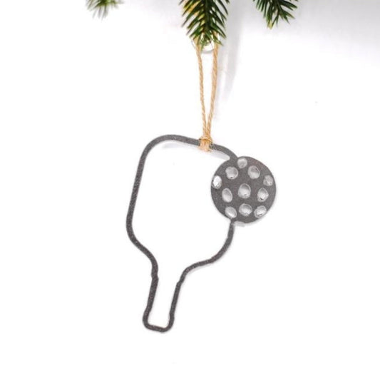 Steel Pickleball Ornament