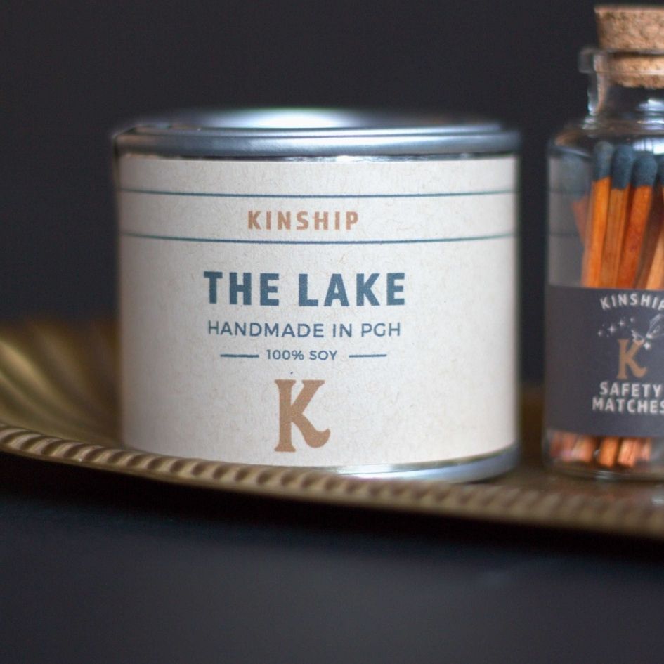 "The Lake" Mini Paint Can Candle