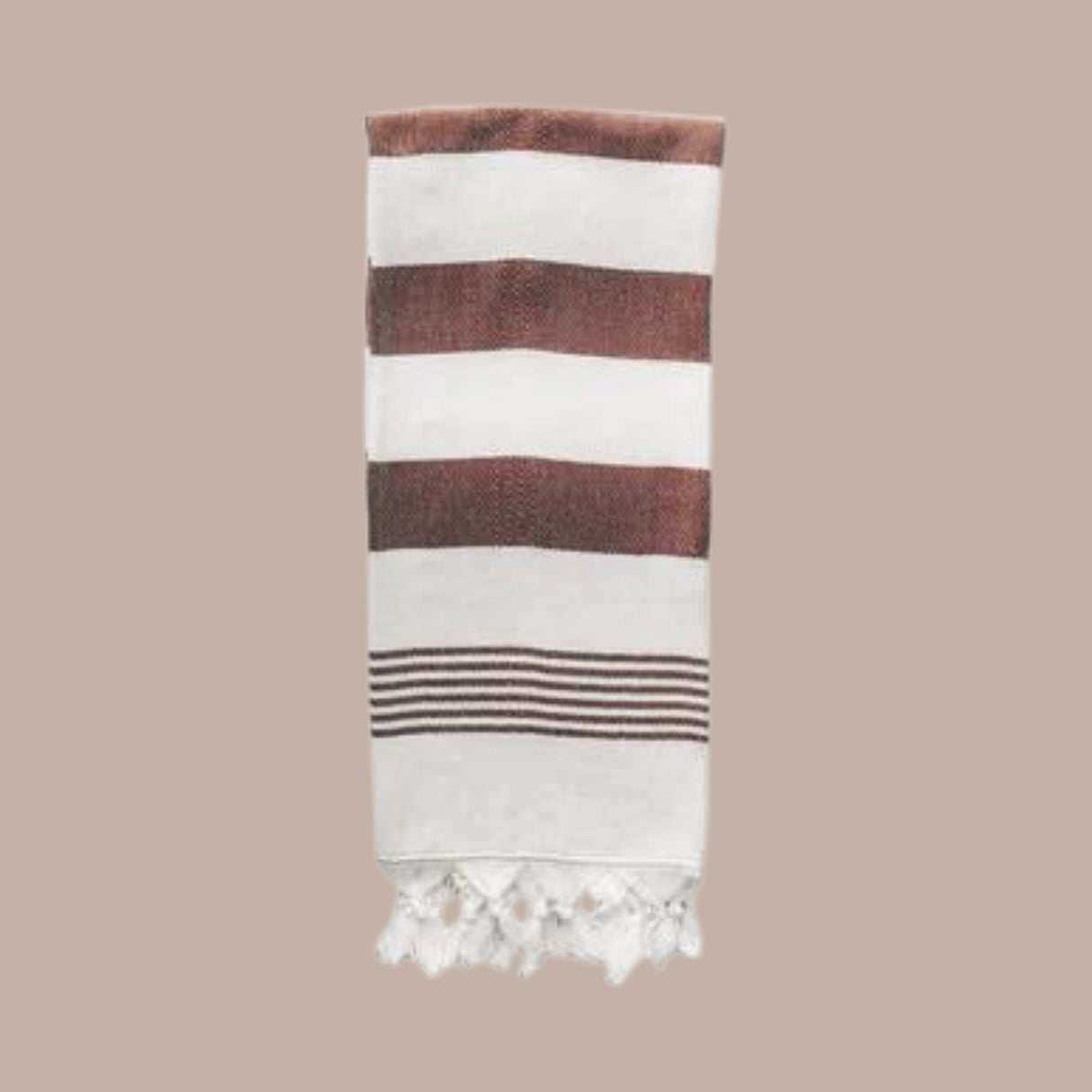 Turkish Tea Towel Brown Stripes