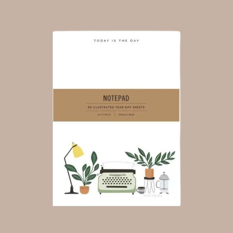 Typewriter notepad