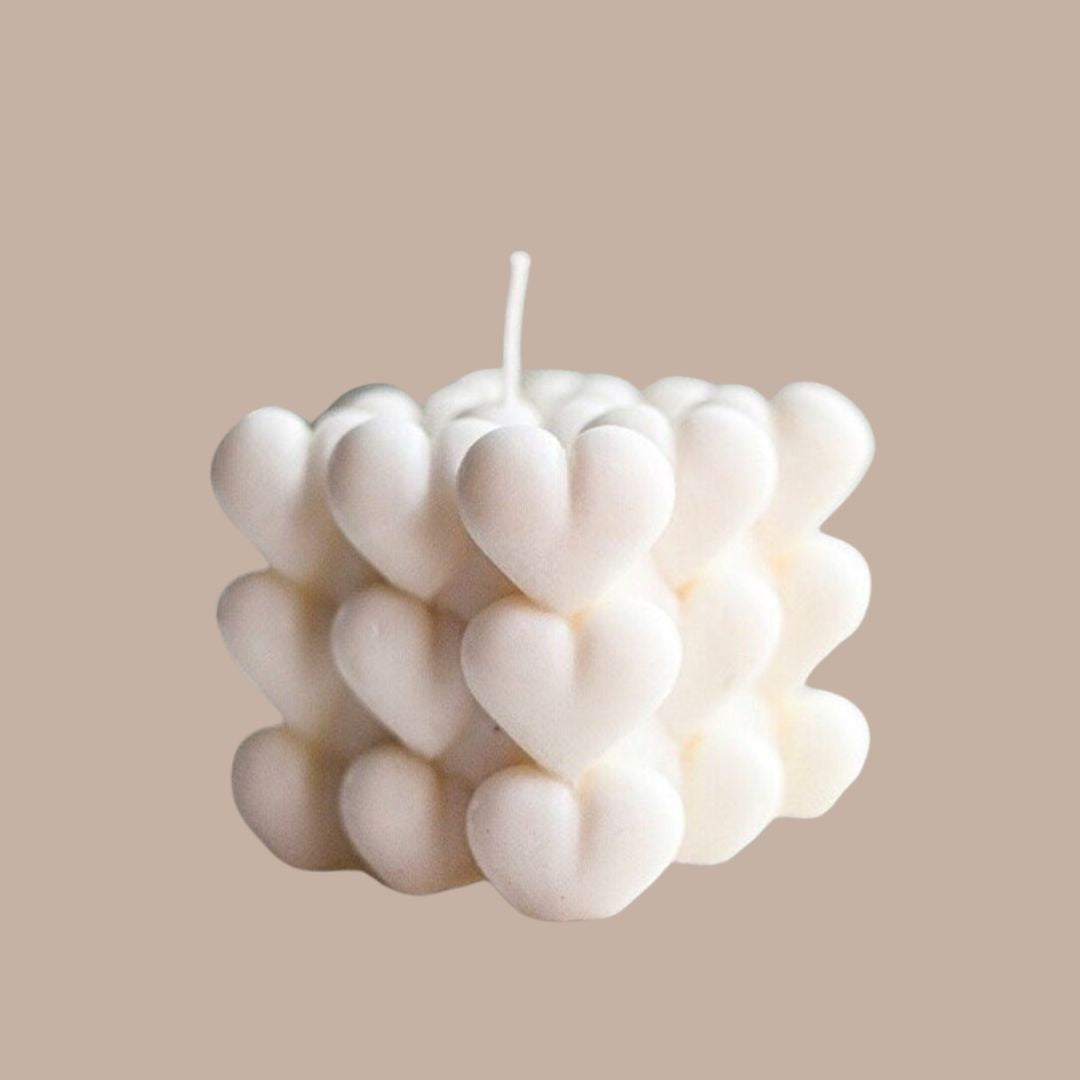 Heart Cube Candle