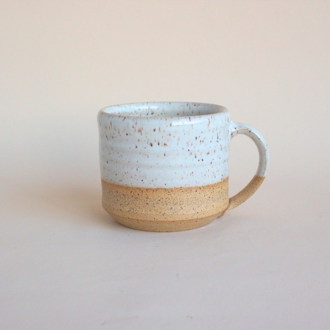 White Speckled Capuccino Mug