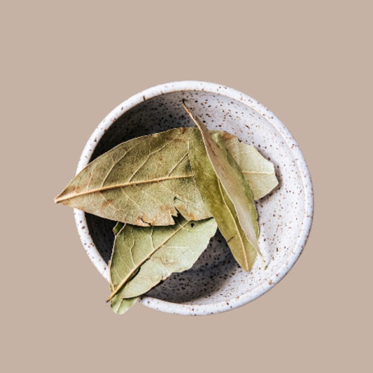 White speckled spice bowl