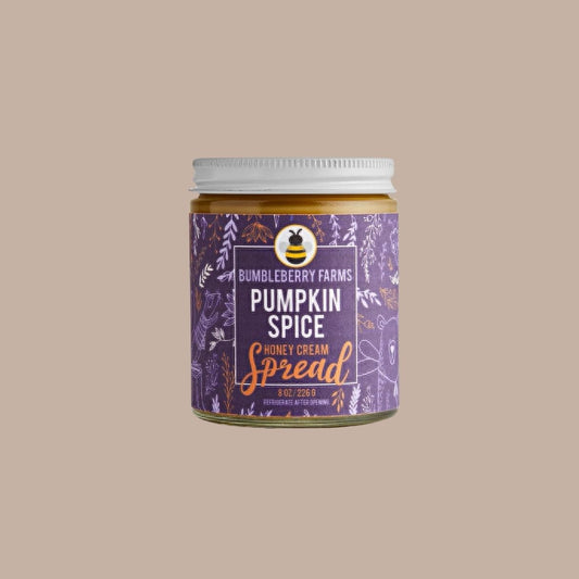 Honey Spread - Pumpkin Spice - Bumbleberry Farms - Box Builder Item - KINSHIP GIFT - bumbleberry farms, coffee/tea, housewarming, LDT:GW:RESTRICT, Sympathy, Warm & Cozy - Pittsburgh - gift - boxes - gift - baskets - corporate - gifts - holiday - gifts