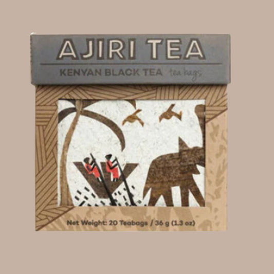 Kenyan Black Tea Bags - AJIRI Tea - Box Builder Item - KINSHIP GIFT - calming, charitable, coffee/tea, housewarming, housewarming gift, LDT:GW:RESTRICT, Sympathy, tea, tea and honey gift, Warm & cozy, Wellness - Pittsburgh - gift - boxes - gift - baskets - corporate - gifts - holiday - gifts