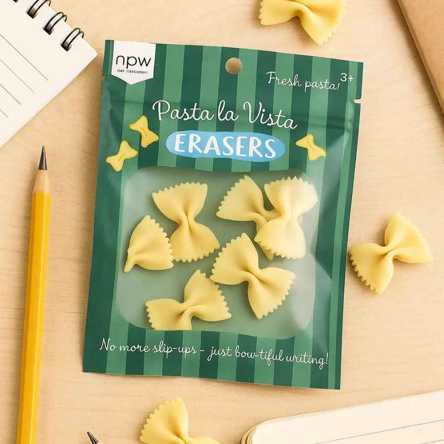 Pasta La Vista Mini Erasers