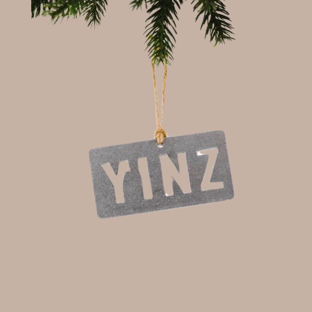 Steel "YINZ" Ornament