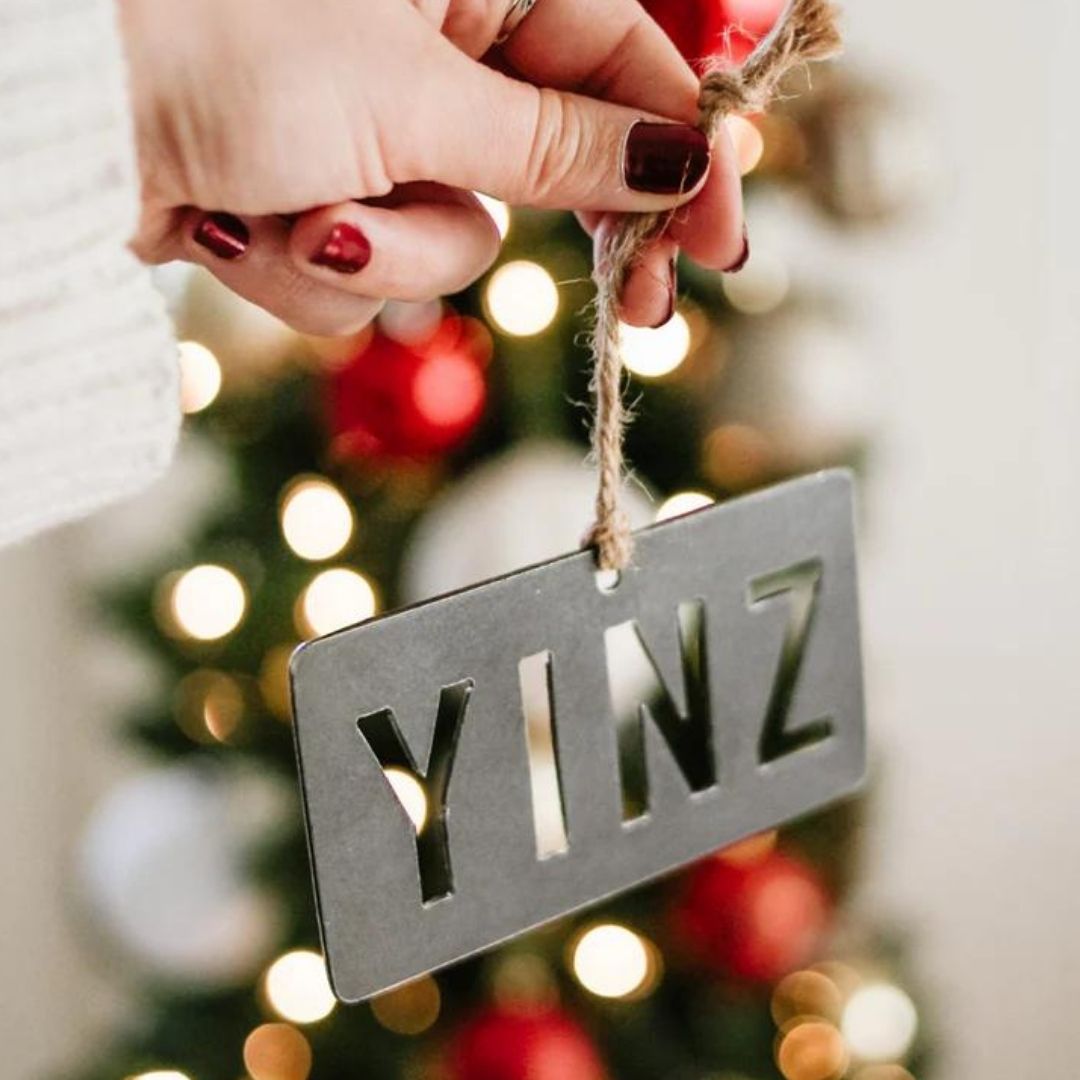 Steel "YINZ" Ornament