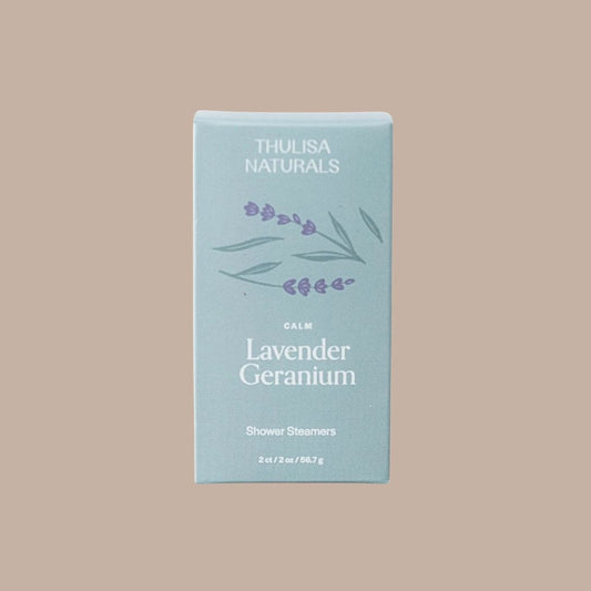 Lavender Geranium Shower Steamers - 2 Pack Gift Set