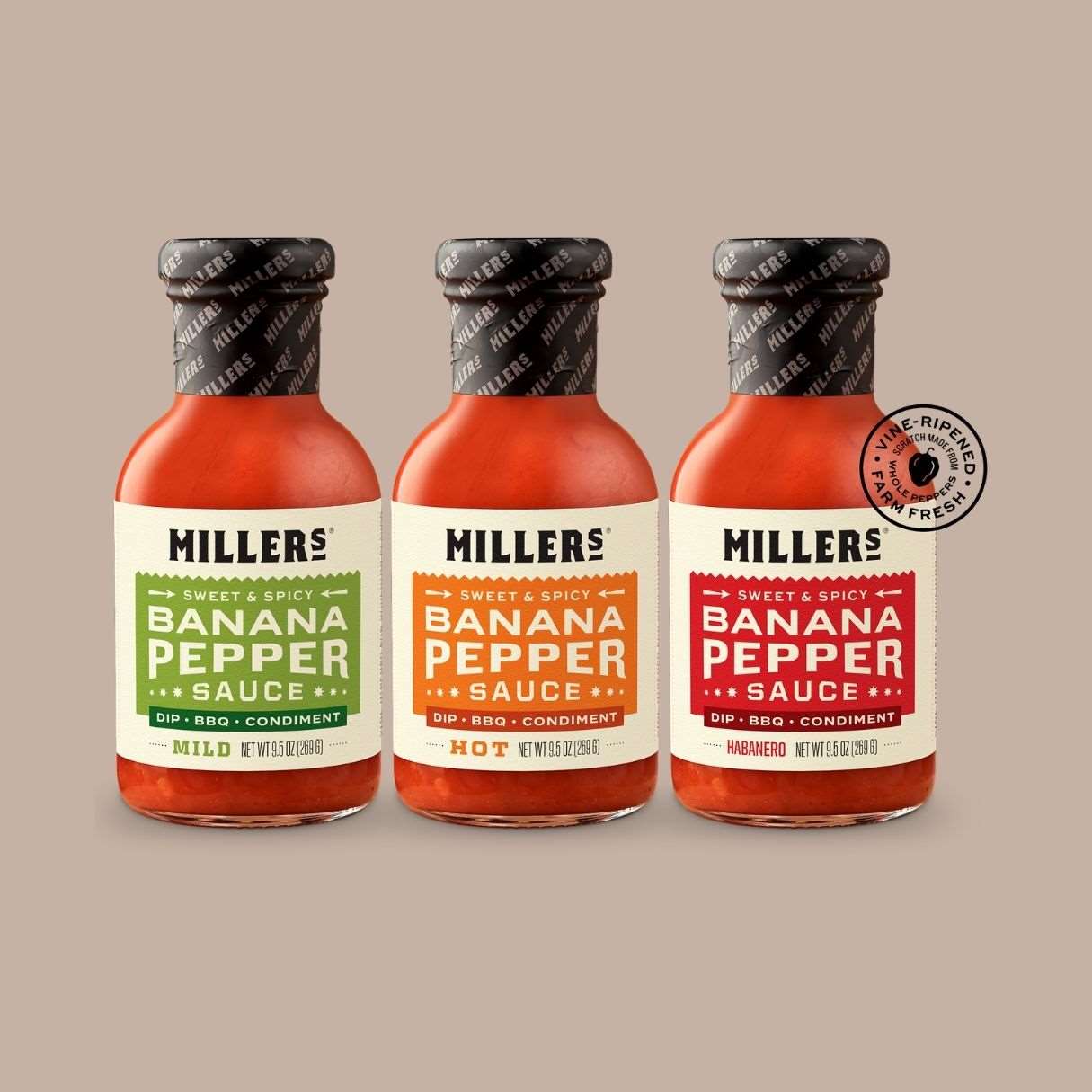 Banana Pepper Sauce - Miller's - Box Builder Item - KINSHIP GIFT - Baking, Cooking, housewarming, LDT:GW:RESTRICT, Men, Miller's - Pittsburgh - gift - boxes - gift - baskets - corporate - gifts - holiday - gifts