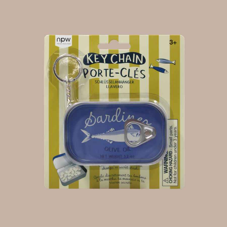 Sardine Tin Keychain