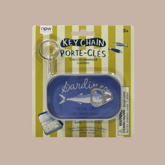 Sardine Tin Keychain